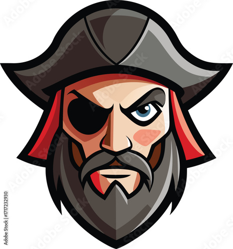 Pirate mask with eyepatch