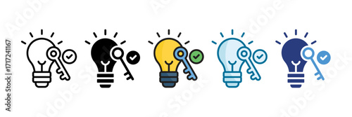 Problem Solving Icon Set Multiple Style Collection