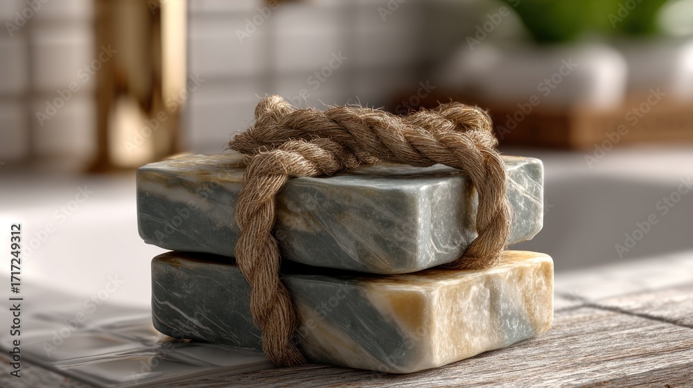 Obraz premium Tied soap bars