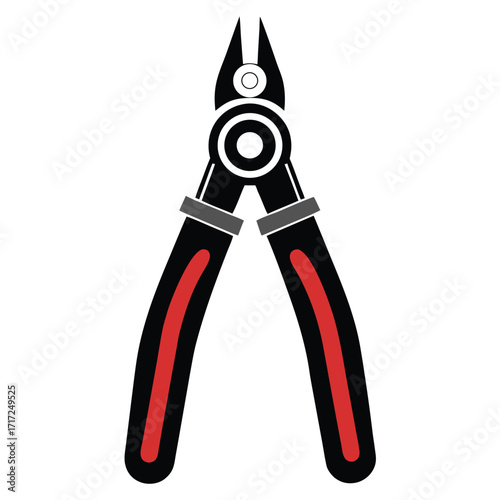 pliers tool icon or logo sign vector design 