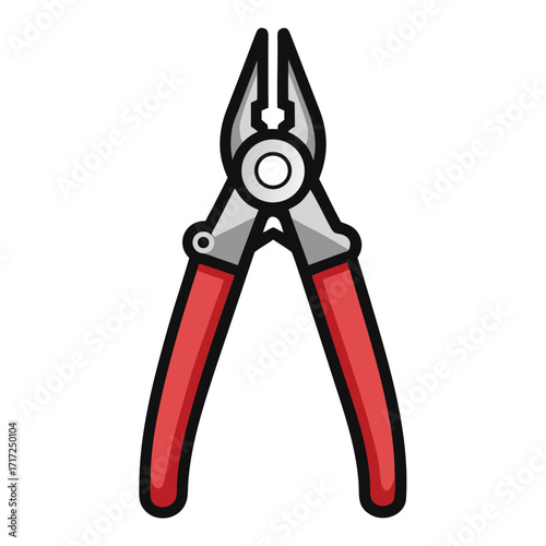 pliers tool icon or logo sign vector design 