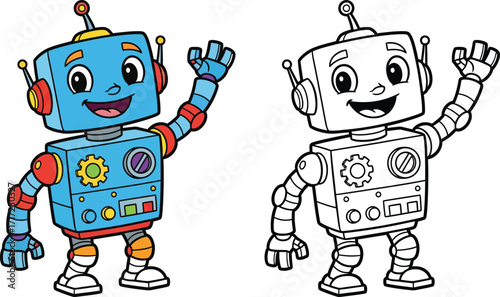 Cute Cartoon Robot