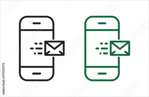 Touchscreen Smartphone Vector – Portable Communication Device Graphic