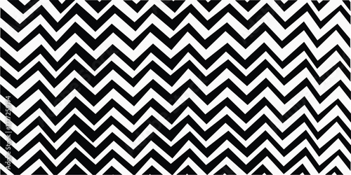 Black and White Zigzag Pattern Background with Sharp Angled Lines and Repeating Chevron Design