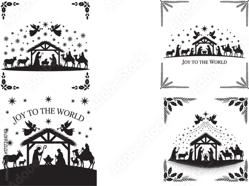 Nativity Scene SVG, Nativity, Christmas
