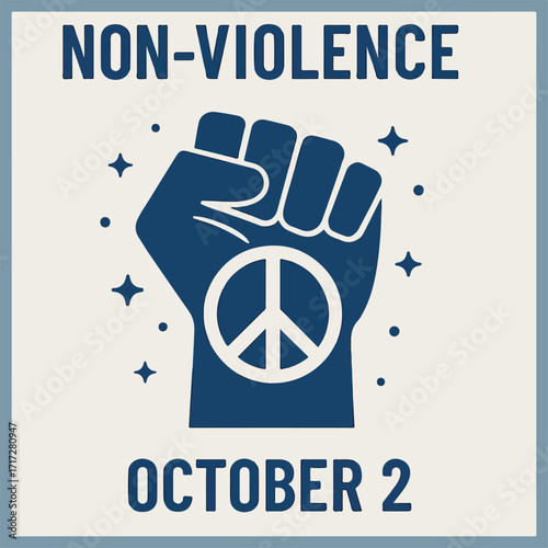 "Celebrate peace and harmony: International Day of Non-Violence flyer inspiring unity, compassion, and global awareness."