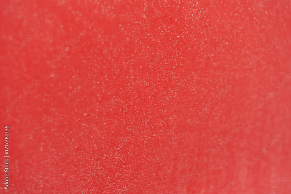 Fototapeta premium detail shot of red car with road dust and dirt