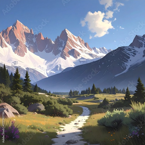 Mountain valley landscape (3)