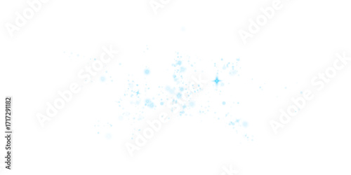 Glittering Holiday Blue Sparks Featuring Bright Flare, Confetti Particles, and Vibrant Shine for Celebration or New Year Designs
