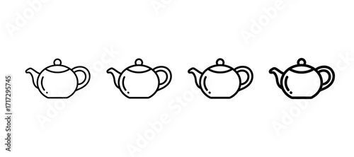 Teapot Multiple Line Icon Element