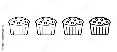 Muffin Multiple Line Icon Element