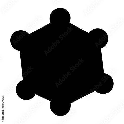 Black sheriff badge silhouette icon-Minimalist black silhouette of a sheriff badge star icon on white background, symbolizing law, authority, police, and security.
