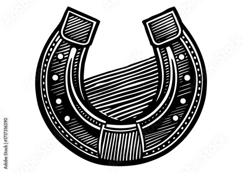 Magnet Horseshoe Silhouette, Physics Science SVG, PNG