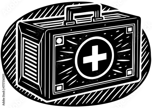 First Aid Kit Silhouette, Healthcare Science SVG, PNG
