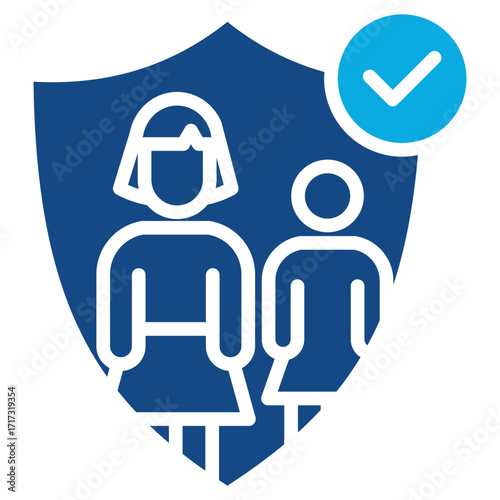 Parental Control glyph color icon