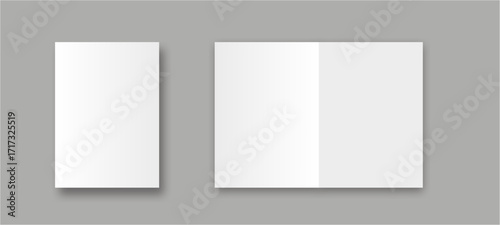 A4 Brochure/Catalog blank on gray background