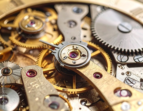Wallpaper Mural Close-up view of intricate watch machinery Torontodigital.ca
