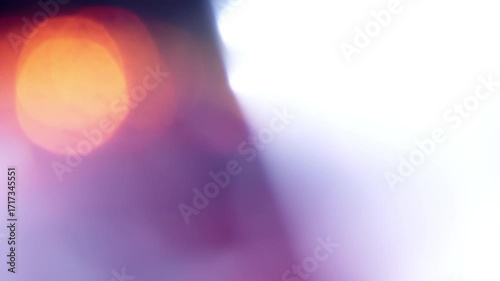 Abstract vivid  light leak background video clip with dreamy glowing flare with bokeh