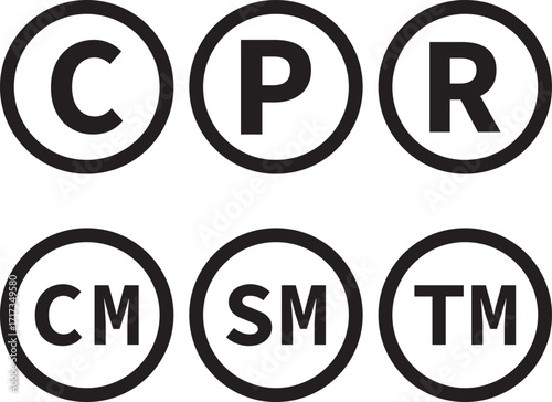 Registered trademark vector illustration icon or symbol