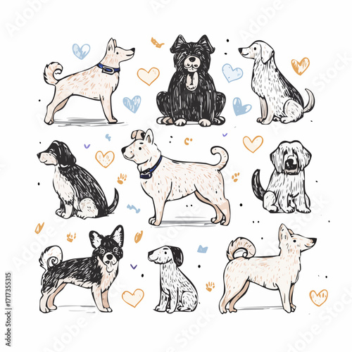 set of animals