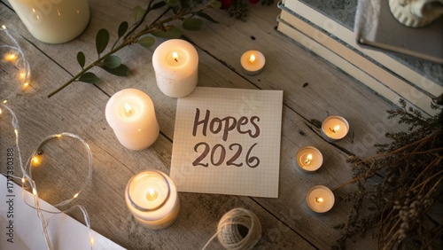 Wallpaper Mural Inspiring Hopes for the Future in 2026 with Warm Candles, Natural Elements, and a Cozy Aesthetic Feel Torontodigital.ca