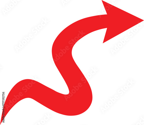 dashed line black arrow icon 