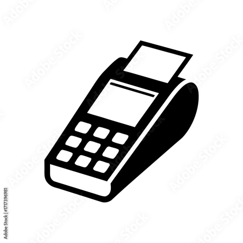 flat icon of a cash register, symbolizing payment, checkout, or point of sale.