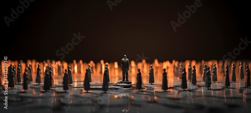 Tiny figures from life King of Hell,generative AI