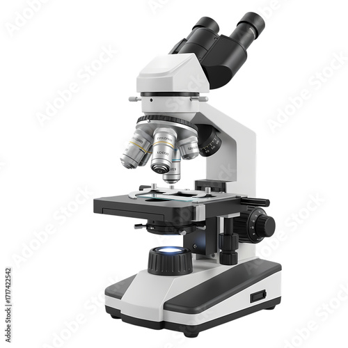 Compound Microscope: Detailed 3D Render