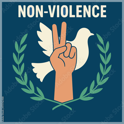 "Celebrate peace and harmony: International Day of Non-Violence flyer inspiring unity, compassion, and global awareness."