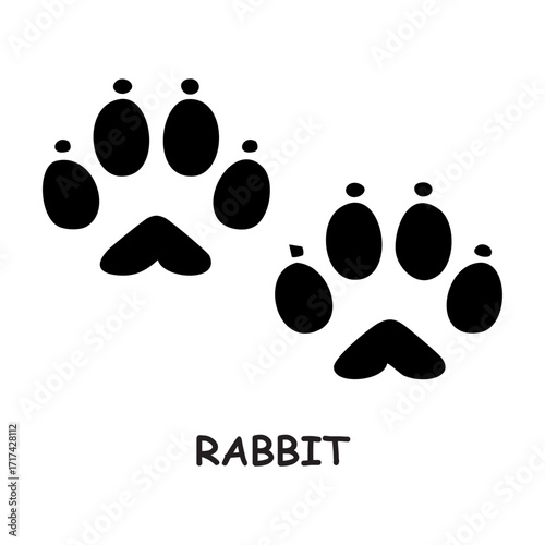 Rabbit footprint icon
