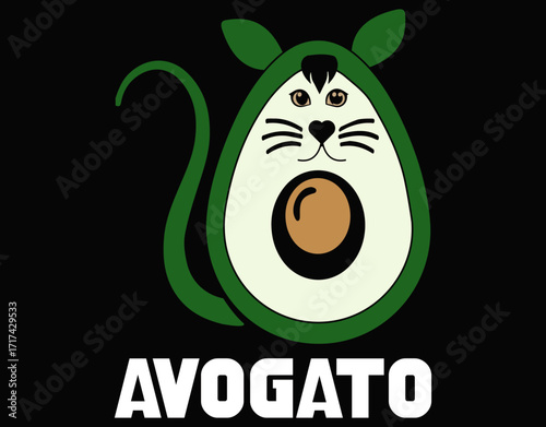 Cinco De Mayo Shirts Cinco De Meow Avogato - printable editable vector art file.
