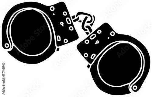 crime illustration arrest silhouette criminal logo police icon justice outline security law handcuffs man legal hand prisoner lock male shape road vector graphic background