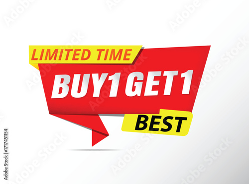 buy get free sale banner template