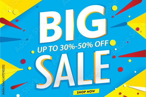 big sale banner background.Vector super sale Promotion