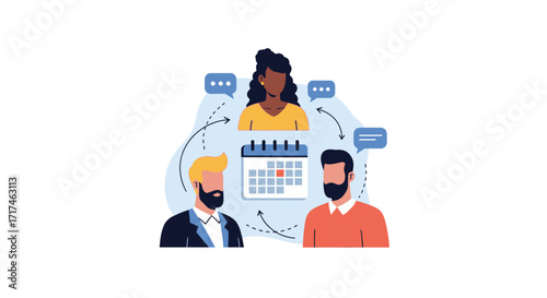 Team Collaboration and Scheduling A Diverse Team Coordinating Around a Central Calendar