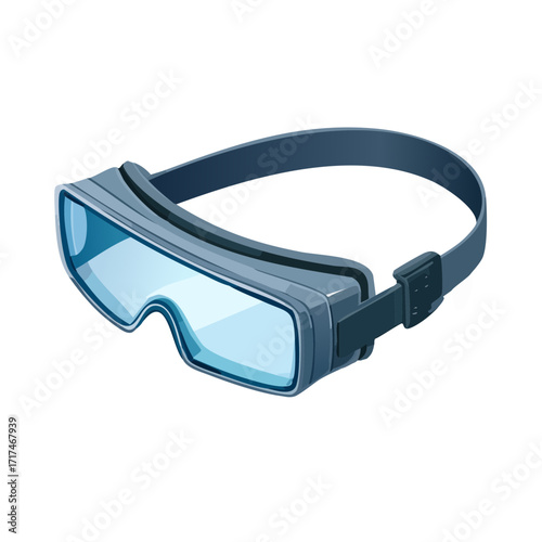 Anti-Fog Safety Goggle Isometric Icon