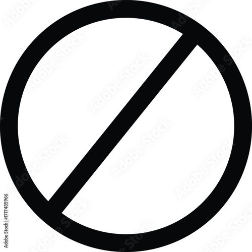 Forbidden stop sign symbol with no parking, entry, or smoking signs