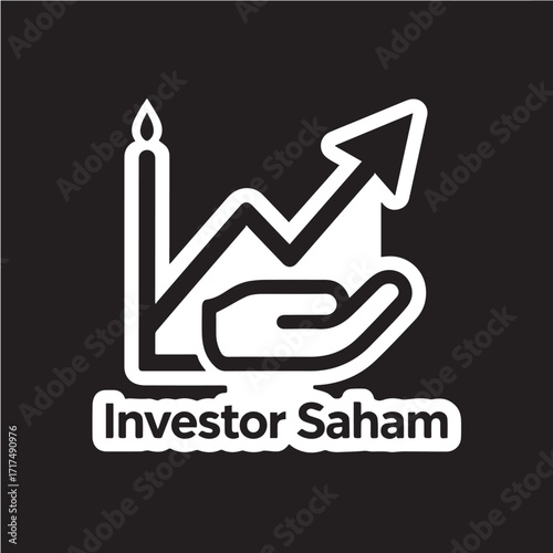 Stock Market Investor Logo Symbolizing Growth, Investments, and Financial Success