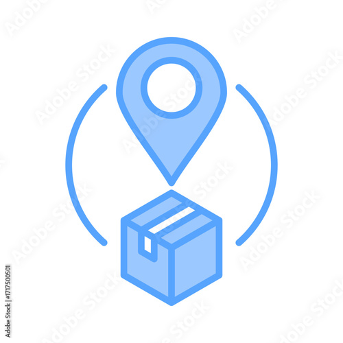 Tracking Blue Icon