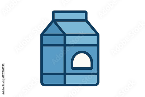 Plastic bottle icon flat style vector cartoon illustration with transparent background, simple reusable container, eco-friendly water or soda bottle graphic design for packaging