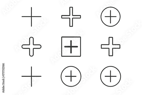 Video tape line icon bundle, outline signs for graphic and web design, app user interfaces, advertising elements, multimedia cards, vector cartoon illustration, transparent background, organized set