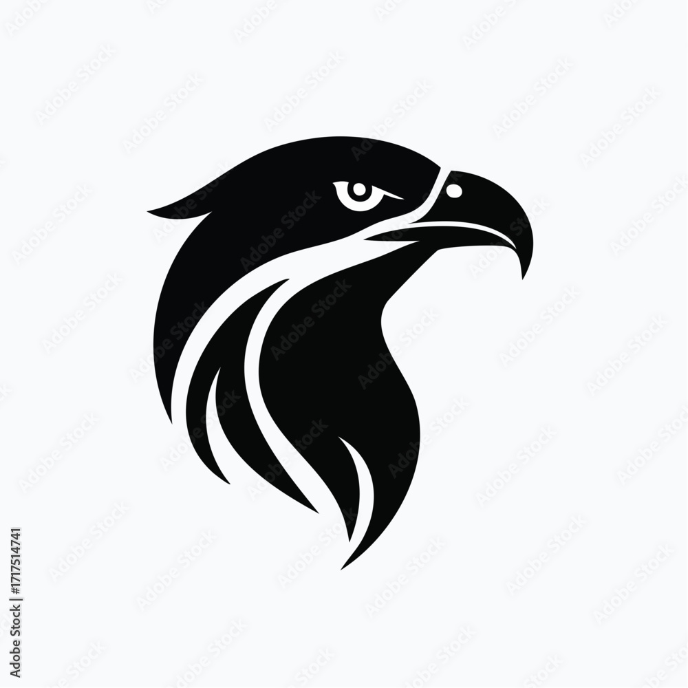 Obraz premium Majestic Eagle Head Profile Logo Design