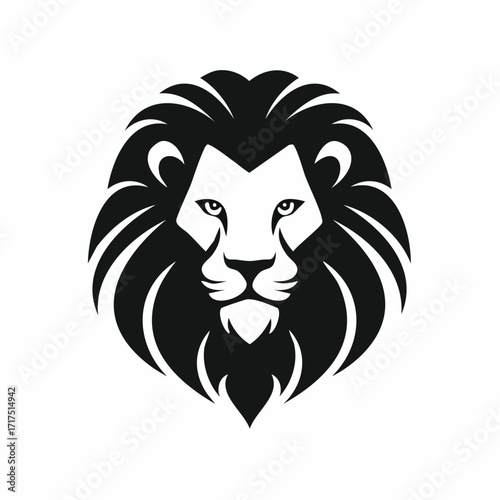 Majestic Lion Head Profile Strong and Wild