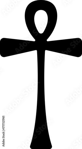 Christian cross icon.Vector illustration of grungy christian cross black and outline symbol isolated on white background.Holy Spirit. Religious. Baptism Christening Invitation.