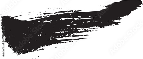 Silhouette Scatch Black brush stroke Vector Design