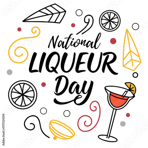 NATIONAL LIQUEUR DAY vector illustration design