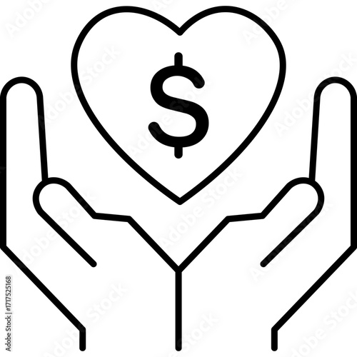 Outline Charity Icon