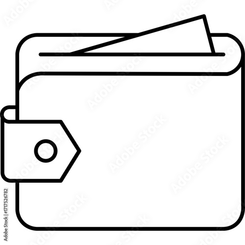 Outline Dollar Wallet Icon