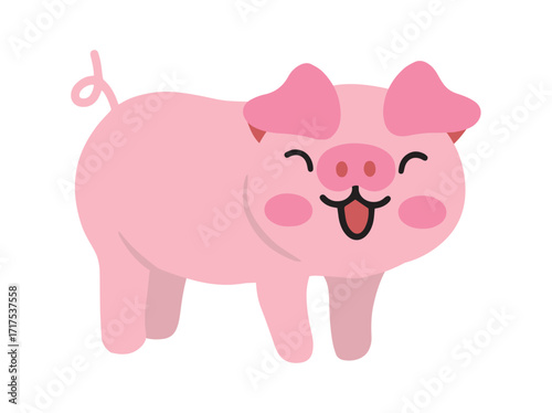 Farm Pig Animals Illustration Background